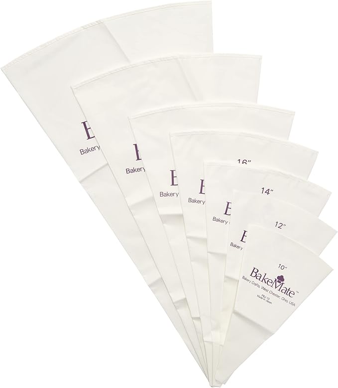 Reusable Pastry Bag, 24", Double-Coated Polyurethane Cake Piping Bag, Reinforced Bottom, Stitched Boarder, For Piping Frosting on Cakes, Cupcakes, and Cookies - 24"
