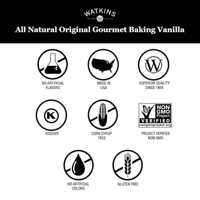 Watkins All Natural Original Gourmet Baking Vanilla Extract, 4 Fl Oz (Pack of 1)