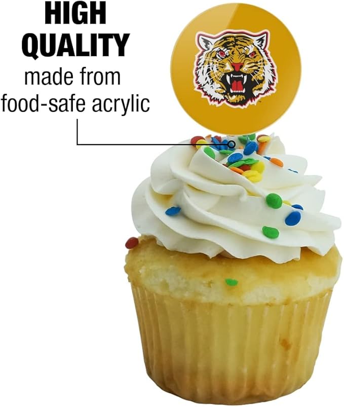 Grambling State University Primary Logo Cupcake Picks Toppers Decoration Set of 6