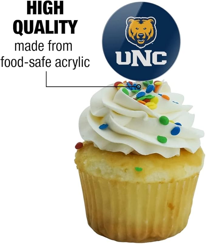 Northern Colorado Primary Logo Cupcake Picks Toppers Decoration Set of 6
