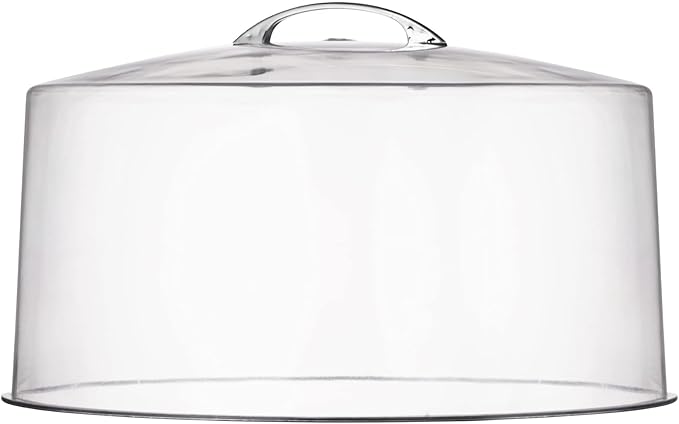 12" Cast Iron Cake Stand with Lid & Turntable for Decorating – Rotating Cake Holder, Carrier & Container, Dessert Display Stand, Cake Platter with Dome Cover & Pie Spatula
