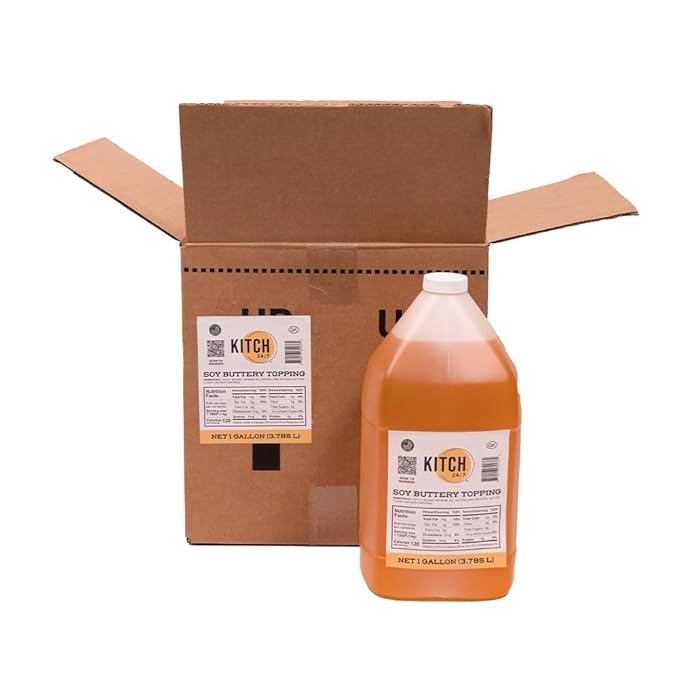 Kitch 24/7 Soy Buttery Topping, 1 Gallon, Food Service Bulk Pack Pack-4