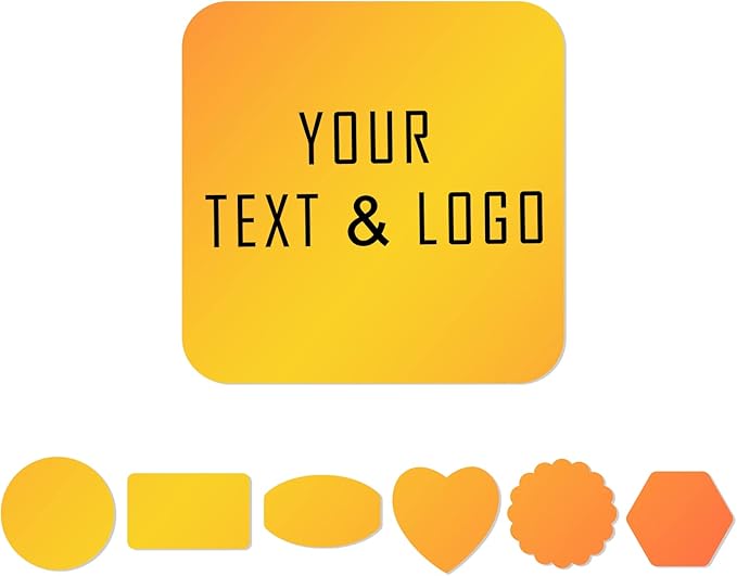 200pcs Customized Logo Stickers for Small Business Custom Labels Square Waterproof Vinyl Package Favor, watrbottle,1.2",15",2"