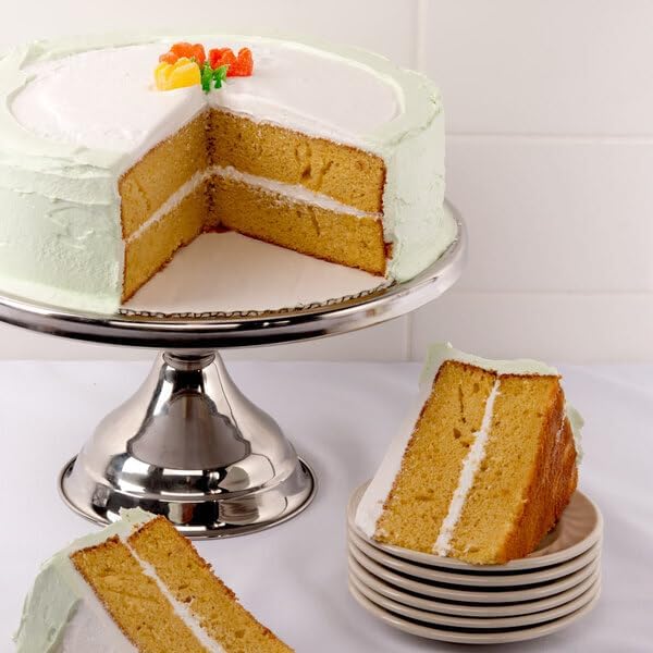 13" Stainless Steel Cake Stand | Round Cake Display for Weddings, Birthdays & Parties | Dessert Stand for Cakes, Muffins, Pastries, and Bread | 13-inch [1PK]