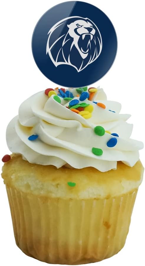 University of Arkansas - Fort Smith Primary Logo Cupcake Picks Toppers Decoration Set of 6