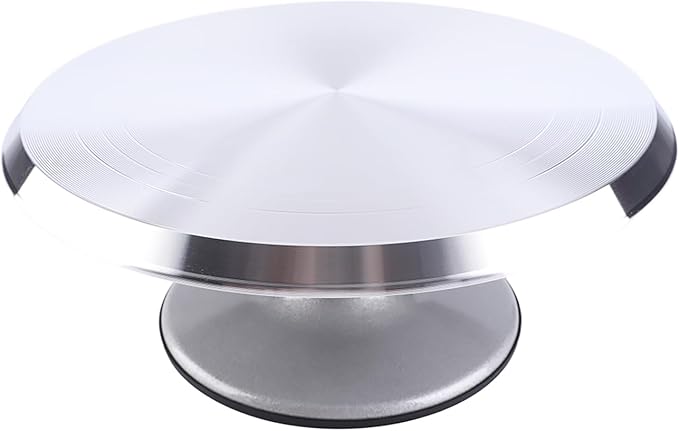 Cake Stand, 12inch Aluminum Cake Turntable Rotating Revolving Decorating Stand Pastry Baking Decor Tool for Party Wedding