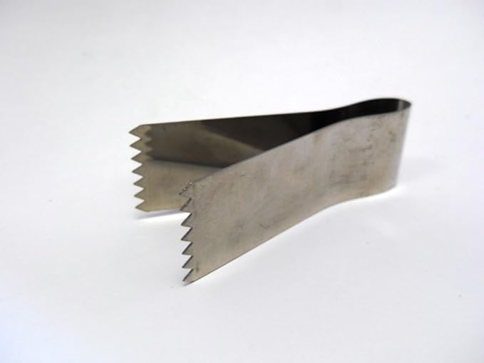 Tredoni 2pcs | 2.4" Pastry Tongs - Maamul Cookie Maker & Service - Dough Scraper Press, Stainless Steel