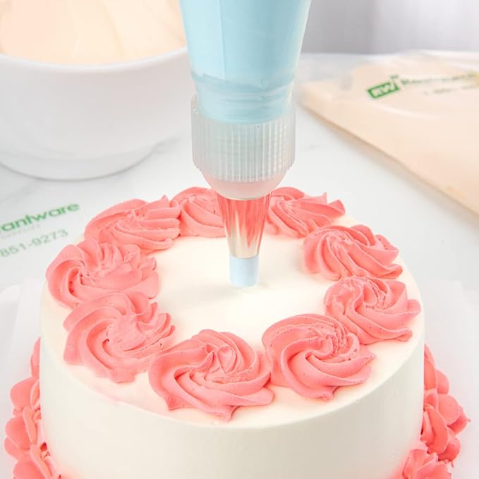 Restaurantware Pastry Tek Piping Tip 1 Round Round Tip For Icing - #2A Corrosion-Resistant Stainless Steel Icing Tip Dishwasher-Safe Decorate Cupcakes Cakes or Cookies