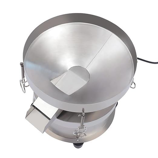 Electric Vibrating Sifter, Food Industrial Sifter Automatic Sieve Shaker 110V Electric Screening Vibrating Machine, 40 Mesh 60 Mesh Flour Powder Sifter for Sieve Particles Powders