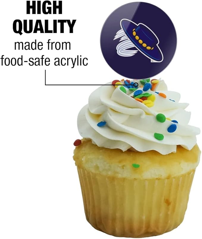 UC Santa Barbara Primary Logo Cupcake Picks Toppers Decoration Set of 6