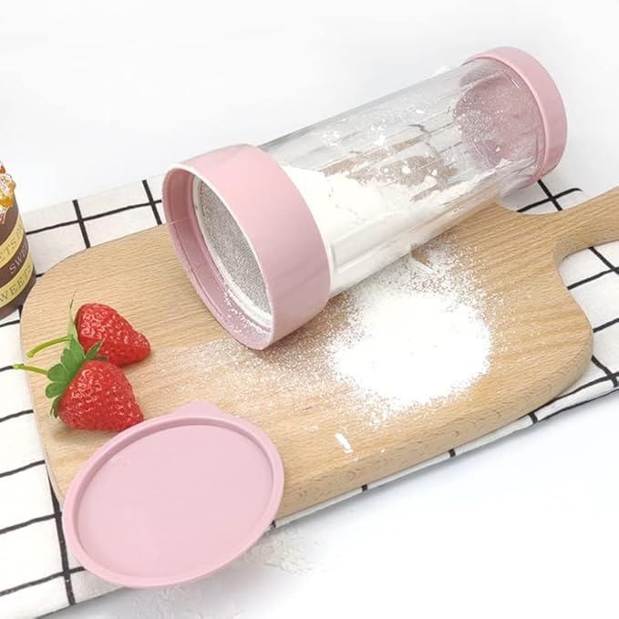 Flour Sifter,Sifter for Baking,Powdered Sugar Shaker Duster,Flour Duster for Bread Baking Flour Sieve for Baking Cakes Kitchen