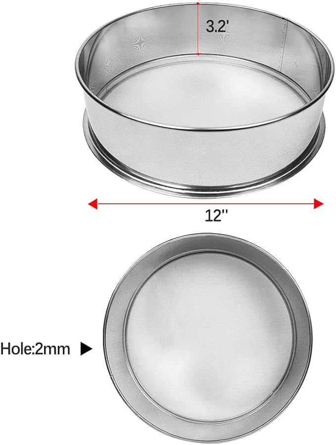 Vibrating Sifter Mesh Screen Stainless Steel Vibrating Sieve Mesh Screen 10 Mesh for Automatic Powder Sifter Machine
