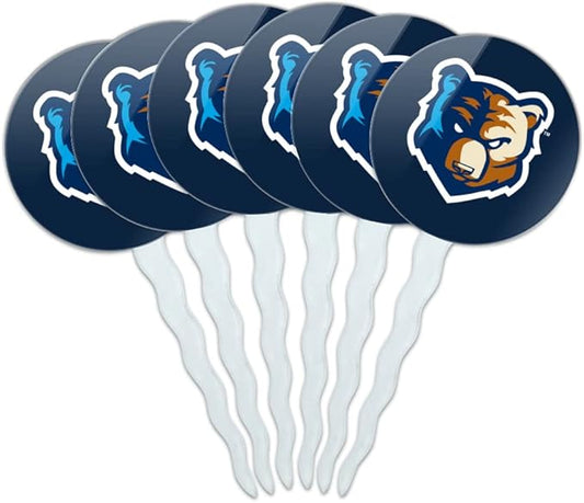 Bob Jones University Primary Logo Cupcake Picks Toppers Decoration Set of 6