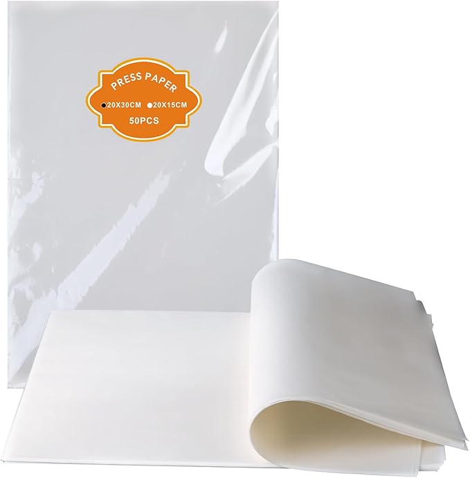 Parchment Paper Pre-Cut Sheets 2-Side Coating for Baking, Cooking, Frying, Oven & Flower Oil Extraction for Heating Press, 8"x12" 100 Pcs|Pack