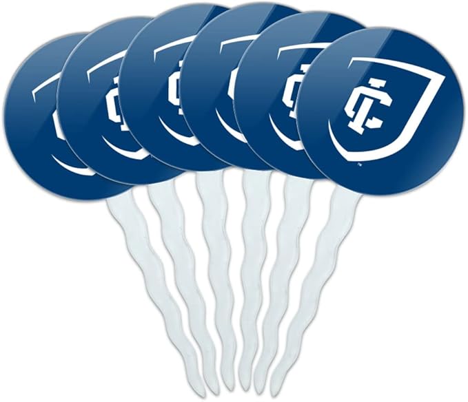 Ithaca College Primary Logo Cupcake Picks Toppers Decoration Set of 6