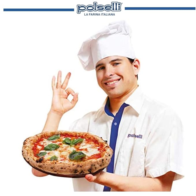 POLSELLI Classica, Type 00 Double Zero Flour, All Natural for Pizza, Bread, Pasta, and Baking, 1 kg (2.2 lbs) (Pack of 2)
