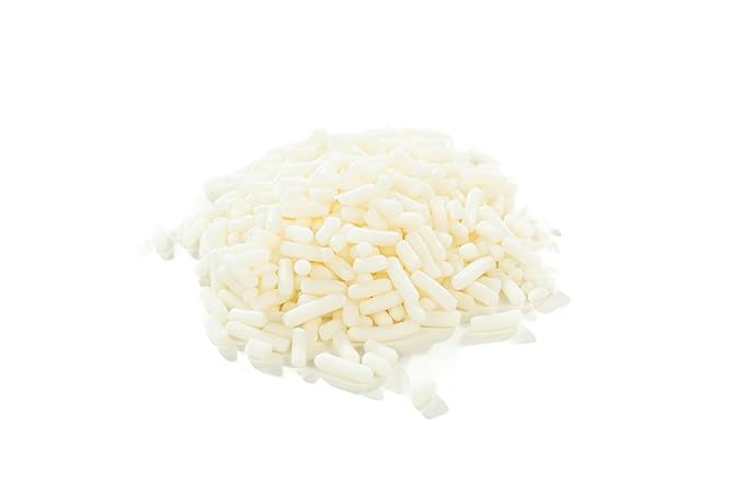 Bakerpan White Jimmies Sprinkles - 6 Ounces White Sprinkles for Cake Decorating - Edible Sprinkles for Cupcakes, Ice Cream, Cake Decorations (Made in USA)
