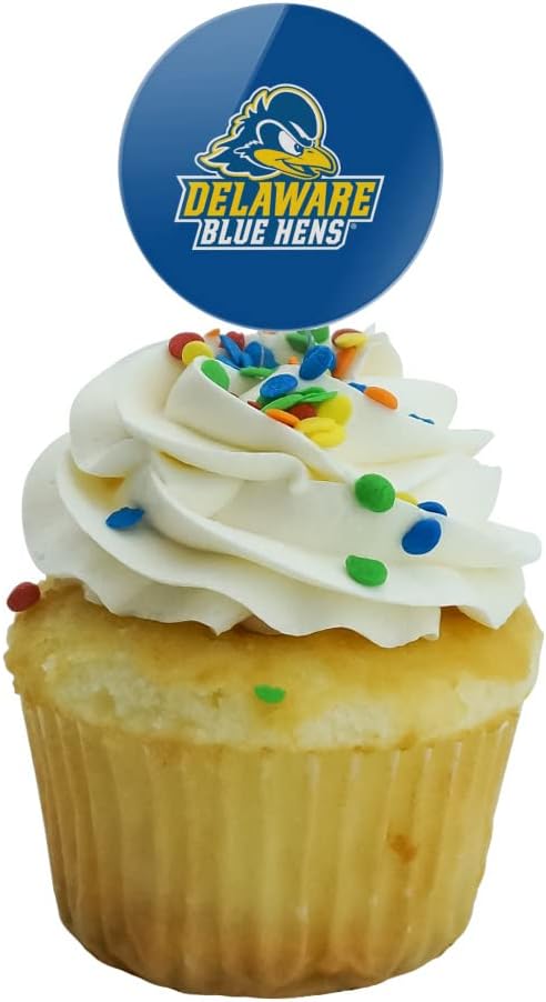 Delaware Primary Logo Cupcake Picks Toppers Decoration Set of 6