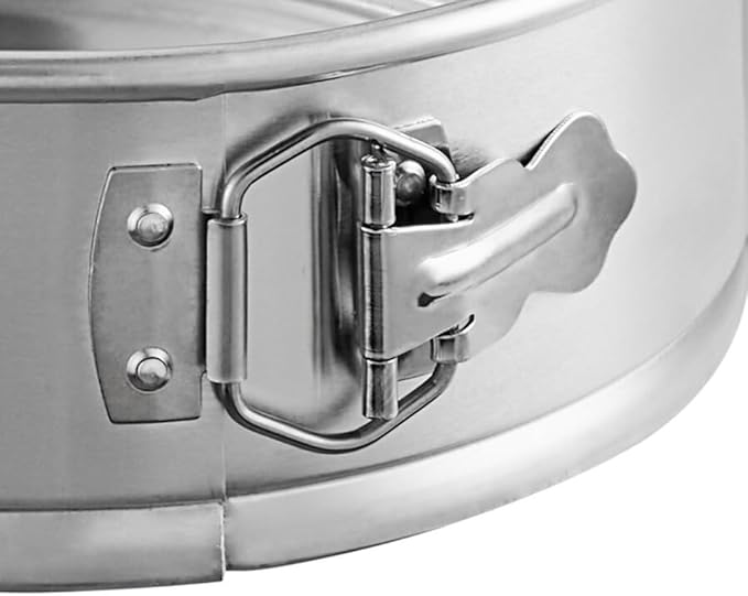 Soro Essentials- 10'' x 3'' Deep Aluminum Round Spring Form Pan- Leak Proof Cheesecake Pan Spring Form Pans with Removable Bottom and Quick Release Latch for Baking Cheesecake Cakes