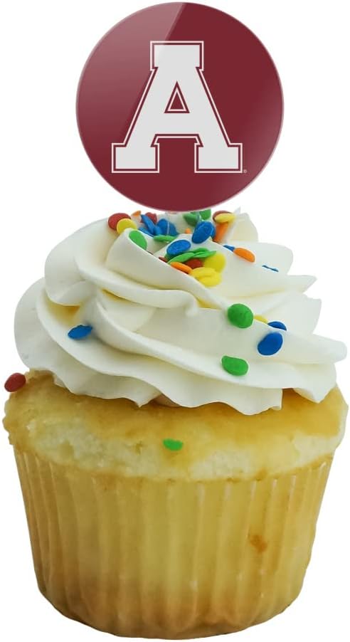 Alma College Primary Logo Cupcake Picks Toppers Decoration Set of 6