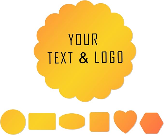 Custom Stickers for Business Logo Personalized Stickers Labels Customized Vinyl Stickers 100,200pcs, 1.2",1.5",2", 3", 4",5" (Flower)