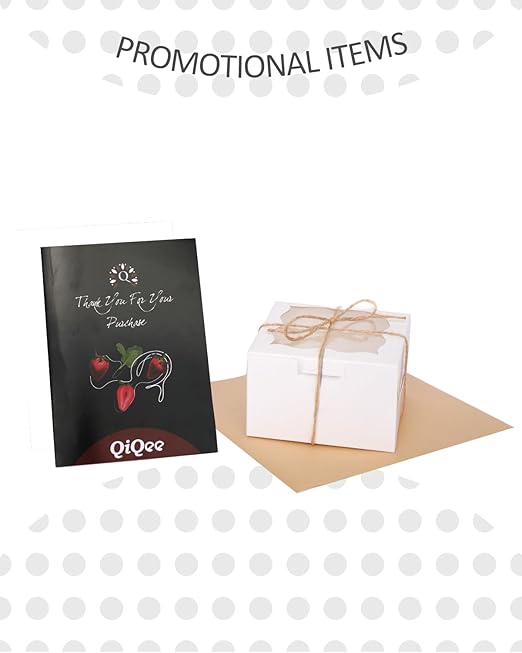 qiqee White Bakery Box with Window 4x4x2.5 inch 30Packs Macaron Boxes Small Donut Pastry Boxes for Party Mini Cookie Boxes