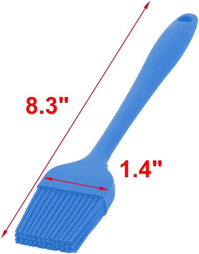 uxcell Silicone Family Bakery Cookie Cake Baking Tool Cream Butter Pastry Brush Blue