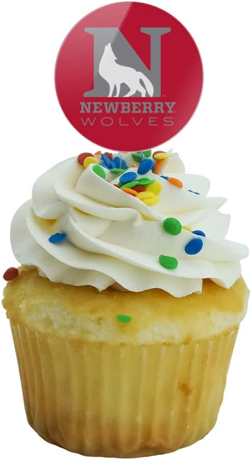 Newberry College Primary Logo Cupcake Picks Toppers Decoration Set of 6
