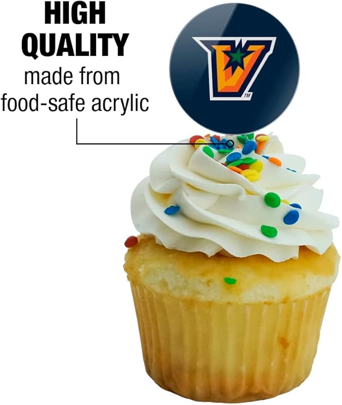 The University of Texas Rio Grande Valley Primary Logo Cupcake Picks Toppers Decoration Set of 6