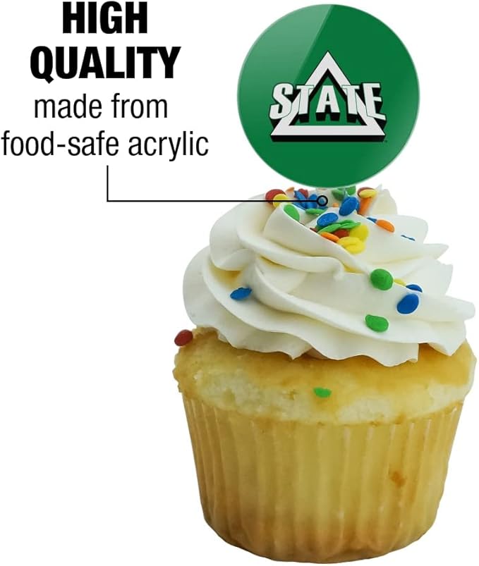 Delta State Primary Logo Cupcake Picks Toppers Decoration Set of 6