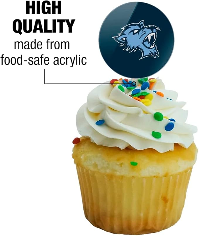Baruch College Primary Logo Cupcake Picks Toppers Decoration Set of 6