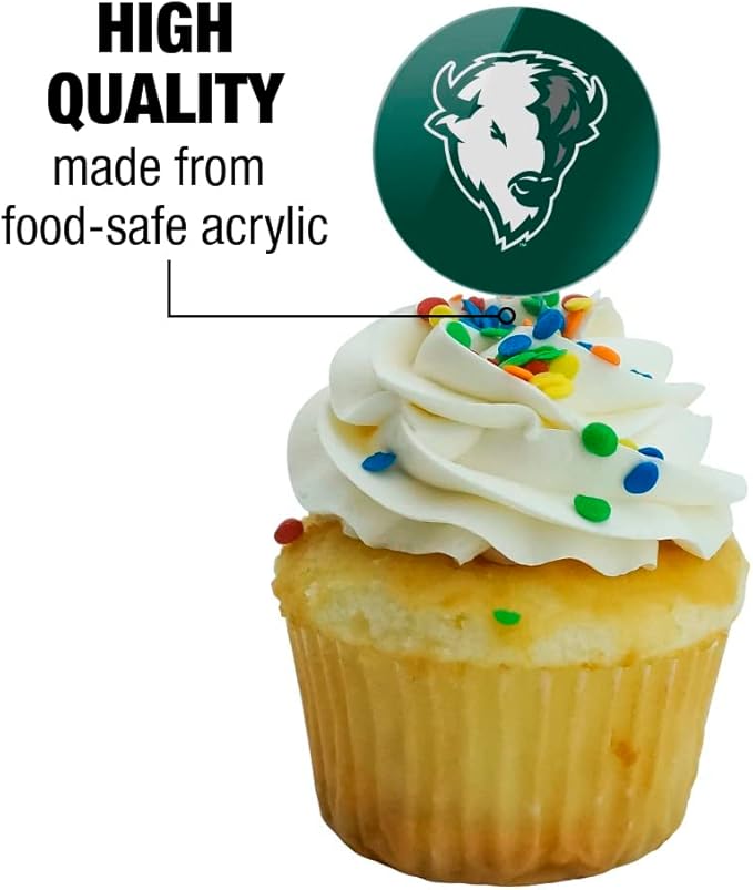 Williston State College Primary Logo Cupcake Picks Toppers Decoration Set of 6