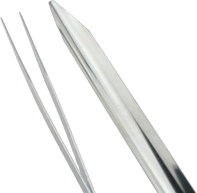 DIY Jewelry Making Tools E-outstanding 2PCS Beading Tweezers Tool with Scoop and 2PCS Long Tube Scoop Pick Up Tools for Seed Beads Diamond Jewelry Making