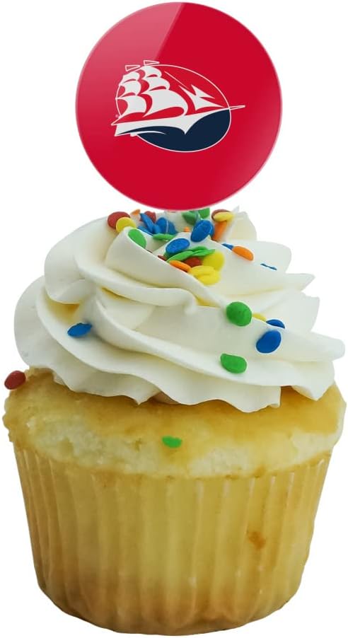 Shippensburg University Primary Logo Cupcake Picks Toppers Decoration Set of 6