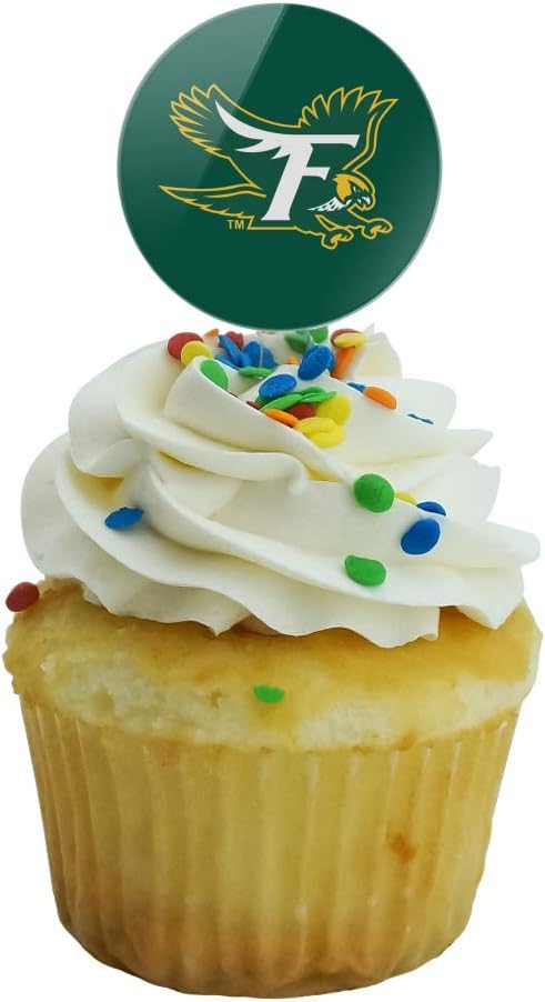 Fitchburg State University Falcons Logo Cupcake Picks Toppers Decoration Set of 6
