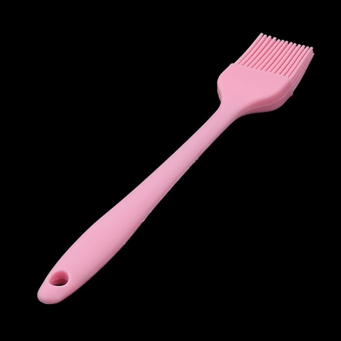 uxcell Silicone Family Bakery Cookie Cake Baking Tool Cream Butter Pastry Brush Pink