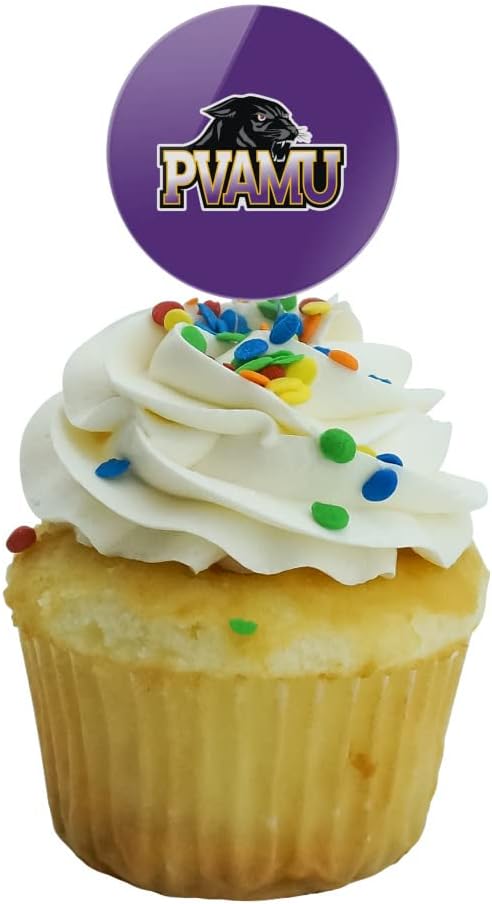 Prairie View A&M Primary Logo Cupcake Picks Toppers Decoration Set of 6
