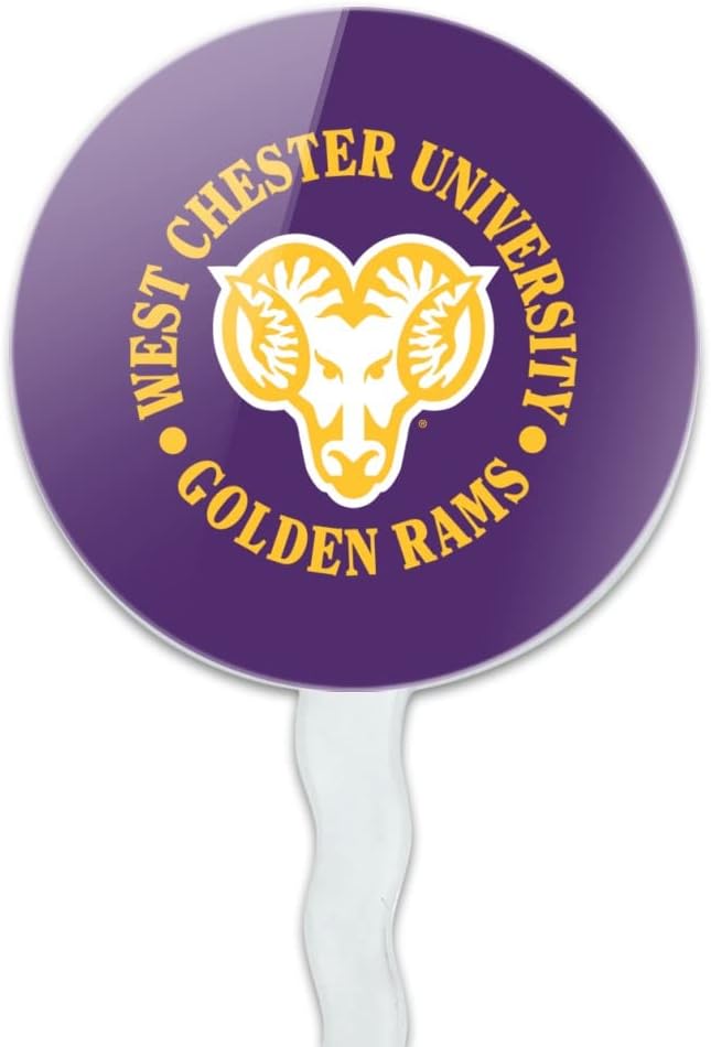 West Chester University Primary Logo Cupcake Picks Toppers Decoration Set of 6