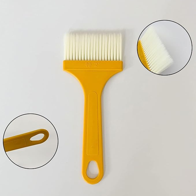 1 Pc Plastic Basting Pastry Brush Spread Oil Butter Sauce Marinades for BBQ Grill Baking Kitchen Cooking, Baste Pastries Cakes Meat Sausages Desserts, Outdoor Cooking Tools, Dishwasher Safe (C)