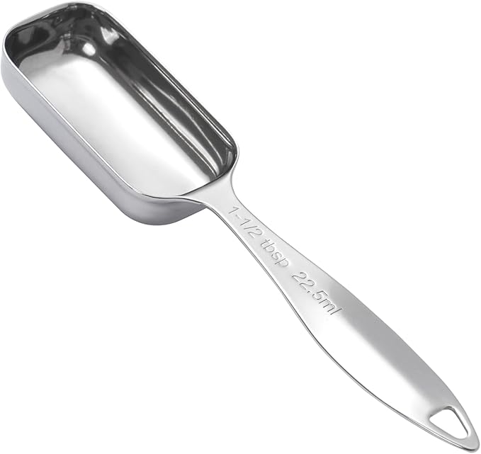 1PCS 1-1/2tbsp (22.5ml) Single Measuring Spoon, Individual Stainless Steel Long Handle Measure Teaspoon Only