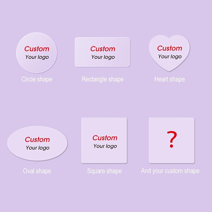 Custom Stickers Transparent Waterproof Sticker Personalized Text Image Photo Clear Labels Stickers 10,100,200PCS