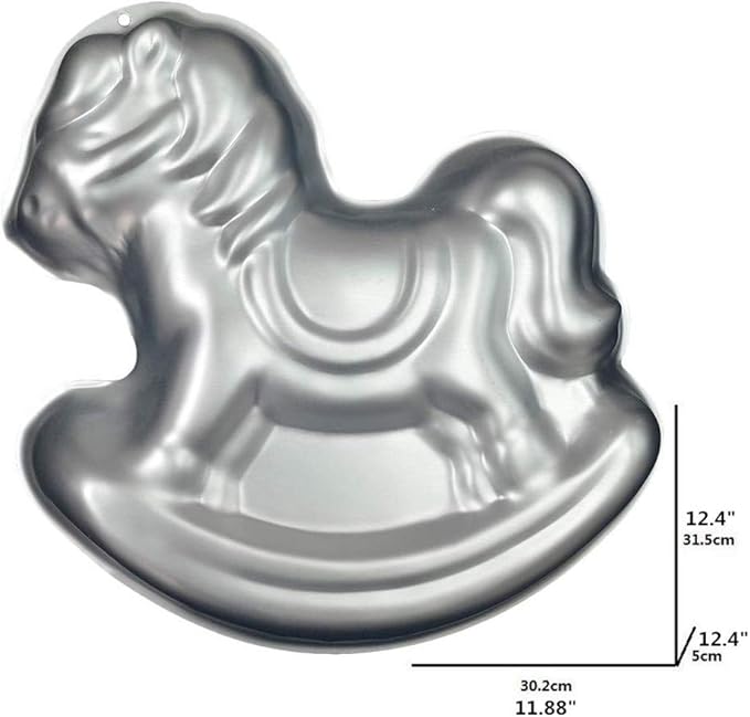 Ulalaza Aluminum Cake Mold 3D Trojan Shape Baking Pan DIY Birthday Cake Mould Kitchen Supplies