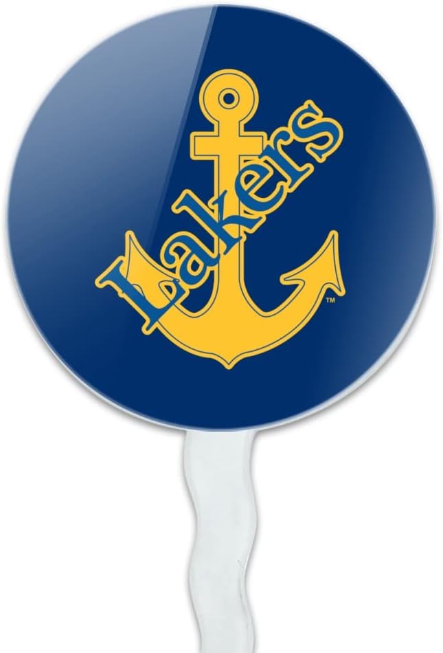 Lake Superior State University Primary Cupcake Picks Toppers Decoration Set of 6