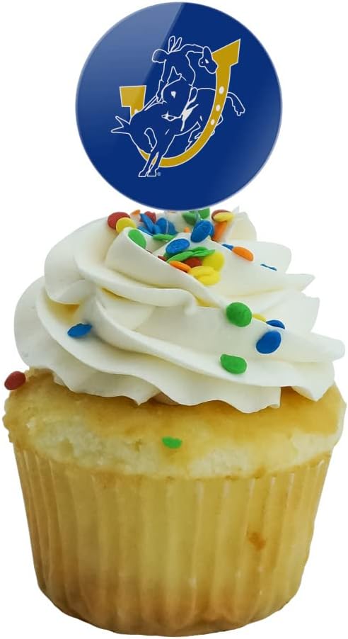 Southern Arkansas University Primary Logo Cupcake Picks Toppers Decoration Set of 6