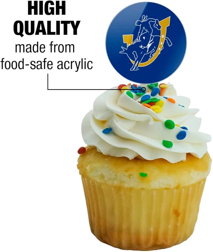 Southern Arkansas University Primary Logo Cupcake Picks Toppers Decoration Set of 6
