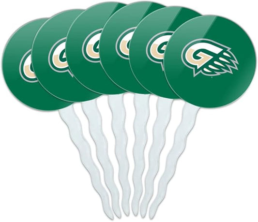 Georgia Gwinnett College Primary Logo Cupcake Picks Toppers Decoration Set of 6