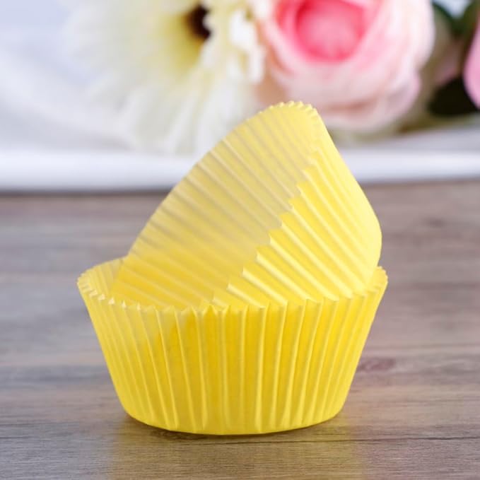 PRETYZOOM 100pcs Cupcake Liners Cupcake Wrapper Jumbo Muffin Cases Baking Cups Wraps Christmas New Year Birthday Party Supply 2.7 Inch