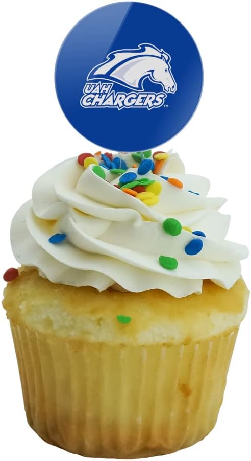 UAH Primary Logo Cupcake Picks Toppers Decoration Set of 6