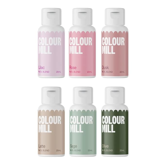 Colour Mill Oil-Based Food Coloring, 20 Milliliters (Botanical Pack)