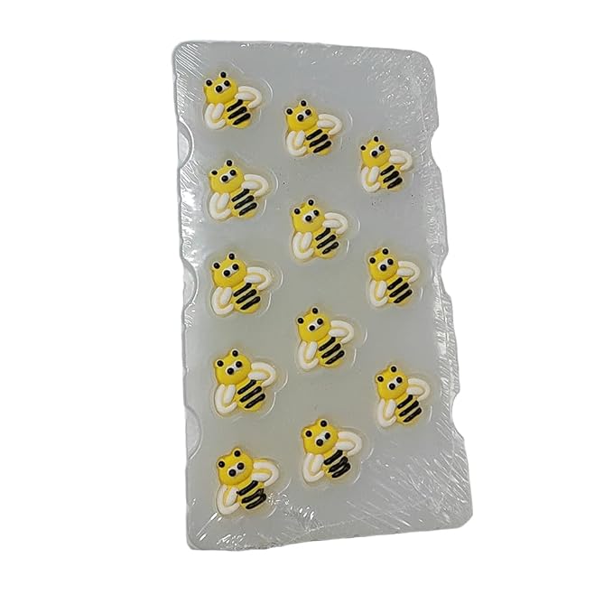 Edible Candy Bee Cake Decorations Dessert Sugar Sprinkles Party Cookie DIY Cake Cupcake Topper Icing Frosting Decoration Holiday Supplies